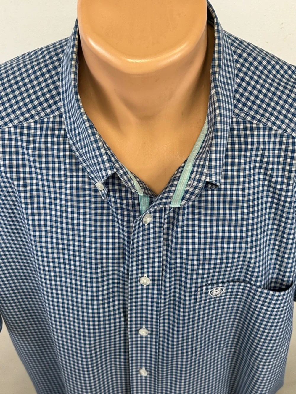 Ariat Pro Short Sleeve Button Down Collar Shirt.  3XL - Picture 3 of 7